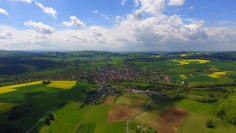 Luftbild des Ortes Oberaula