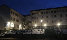 Sicht im Dunkeln von der Schule in Treysa
