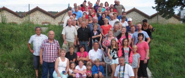 Gruppenbild von Freunden und Mitglieder des Partnervereins in der Masanne